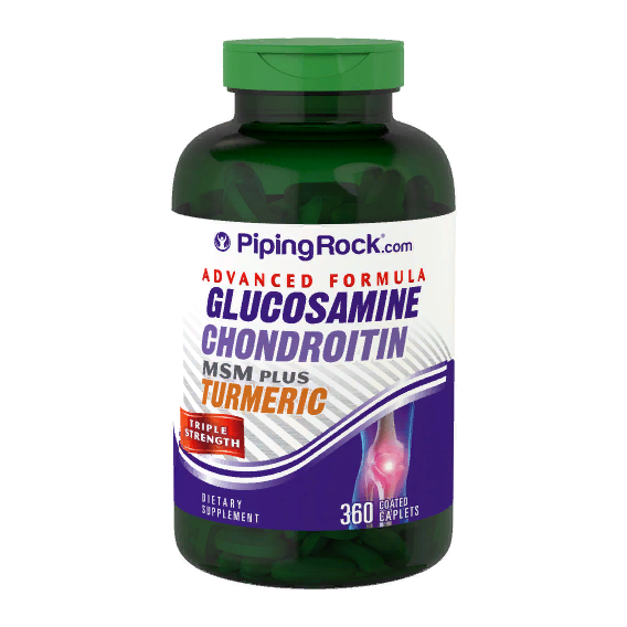 Piping Rock Advanced Formula Glucosamine Chondroitin Msm Plus Turmeric