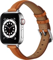 Slim 14mm Cow Leather Business Watch Bank Brown (BLAP181243) for Apple Watch 38/40/41mm