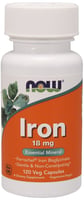 NOW Foods Iron 18 mg 120 caps