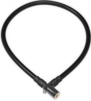 OnGuard Lightweight Key Coil Cable Lock Сталевий трос 120см х 8мм, з вініловим покриттям + 2 ключа, чорний (LCK-03-39)