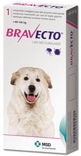Жевательная таблетка Бравекто от блох и клещей для собак 40 - 56 кг (8713184146540)