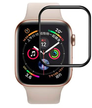 Tempered Glass Full Cover Black for Apple Watch 44mm