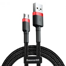 Baseus USB Cable to microUSB Cafule 2m Black/Red (CAMKLF-C91)