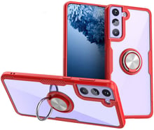 TPU Case TPU PC Deen CrystalRing Clear / Red for Samsung G991 Galaxy S21