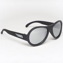 Детские солнцезащитные очки Babiators Aces Black Ops Black Mirrored Lenses (7-14 лет)