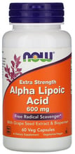 Now Foods Alpha Lipoic Acid, 600 mg, 60 Veg Capsules (NF3046)