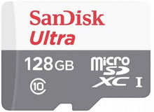 SanDisk 128GB microSDHC C10 UHS-I Ultra + SD (SDSQUNR-128G-GN3MA)