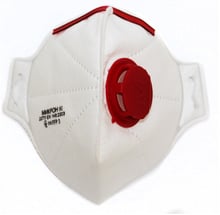 Респиратор Микрон красный с клапаном (три слоя) ffp3 (100-224)