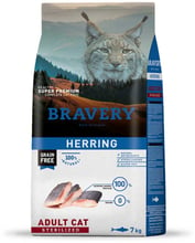 Сухой корм Bravery Herring Adult Cat Sterilized для стерилизованных котов с селедкой 2 кг (0715 BR HERR STER _2KG)