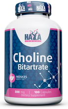 Haya Labs Choline Bitartrate 500 мг Битартрат Холина 100 капсул