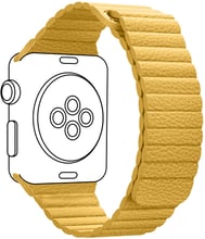 ArmorStandart Leather Loop Yellow (ARM57842) for Apple Watch 42/44/45/49mm