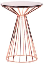 Стол AMF Canary, rose gold, glass top (545677)