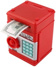 Игрушечный сейф-копилка музыкальная с электронным купюроприемником UFT Cashbox Red