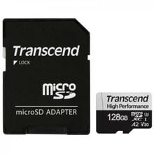 Transcend 128GB microSDXC Class 10 UHS-I U3 V30 A2 High Performance + adapter (TS128GUSD350V)
