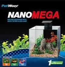 Акваріум Petworx Nano Mega 45-2 45х45х45 см прозоре скло (9338635109074)
