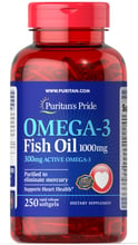 Puritan's Pride Omega-3 Fish Oil 1000 mg 250 caps