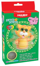 Масса для лепки Paulinda Super Dough Circle Baby Кот заводной механизм, оранжевый (PL-081177-4)