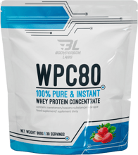 Bodyperson Labs WPC80 900 g / 30 servings / Strawberry