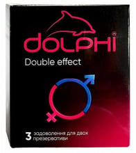 Презервативы DOLPHI Double effect 3 шт