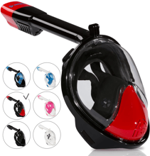 Маска для снорклинга Just Breath Pro Diving Mask S / M Red / Black + водонепроникний чохол для смартфона в подарунок