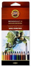 Карандаши цветные акварель KOH-I-NOOR Mondeluz, 24 цветные (3718024001KS)