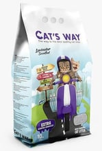 Наполнитель для кошачьего туалета Cats Way бентонитовый фиолетовый лаванда 5 л