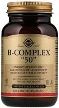 Solgar B-Complex "50", 100 Veggie Caps Вітаміни В-комплекс