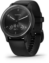 Garmin Vivomove Sport Black Case and Silicone Band with Slate Accents (010-02566-00)