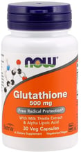 NOW Foods GLUTATHIONE 500 mg 30 VCAPS Глутатион