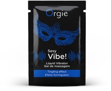 Пробник Жидкий вибратор Orgie Sexy Vibe! Liquid Vibrator для чувствительных, 2 мл
