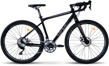 Велосипед VNC 2023' 28" PrimeRacer A1 V51A11-2853-BG 21"/53см (1995) black (shiny)/white (shiny)