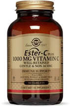 Solgar Ester-C Plus, Vitamin C Солгар Естер-С плюс, 1000 мг вітаміну С 1000 mg, 90 таблеток