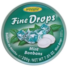Леденцы Woogie Fine Drops Mint Bonbons 200 г (WT1796)