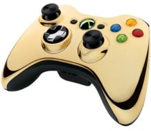 Microsoft Xbox 360 Wireless Controller Chrome Gold
