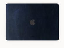 Chohol Skin Leather Crazy Horse Blue (front) for MacBook Pro 14" M3 | M2 | M1