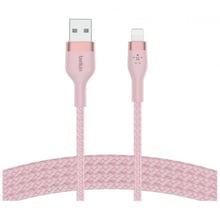 Belkin USB Cable to Lightning Braided Silicone 1m Pink (CAA010BT1MPK)