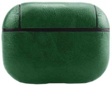 Чехол для наушников Fashion Leather Case Green for Apple AirPods Pro