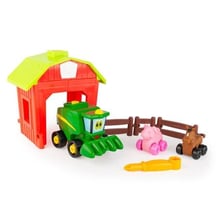 Игровой набор-конструктор John Deere Kids Собери трактор с загоном (47210)
