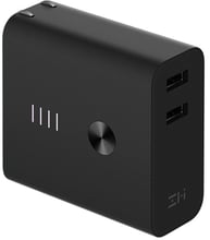 Xiaomi ZMI USB Wall Charger 2xUSB 3A + Power Bank 6500mAh Black (APB01)