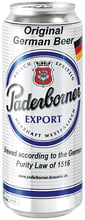 Упаковка пива Paderborner Export, світле фільтроване, 5.5% 0.5л х 24 банки (EUR4101120004711)