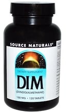 Source Naturals DIM (Diindolylmethane), 100 mg, 120 Tab
