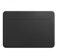 WIWU Skin Pro 2 Leather Sleeve Black for MacBook Air 13.6" M3 | M2 (2024 | 2022)