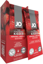 Набор лубрикантов System Jo Foil Display Box – JO H2O Lubricant – Strawberry – 12 x 10ml для орального секса