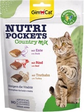 Витаминные лакомства Gimborn GimCat Nutri Pockets для кошек Кантри микс 150 г (4002064419183)