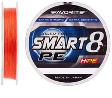 Favorite Smart PE 8x 150м, # 0.5 / 0.117мм, 4.1кг, red orange (1693.10.79)