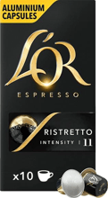 Кофе L’OR Ristretto натуральный жареный молотый в капсулах 10 шт (8711000891643)