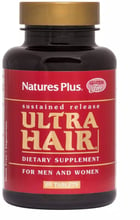 Natures Plus Ultra Hair Sustained Release Комплекс для волосся для чоловіків та жінок 60 таблеток