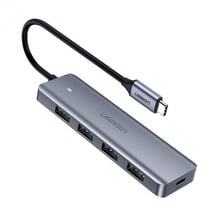 Ugreen Adapter CM219 USB-C to 4xUSB3.0+USB-C Space Gray (70336)