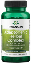 Swanson Adaptogenic Herbal Complex (Rhodiola Ashwagandha Ginseng) Адаптогенный травяной комплекс 60 капсул