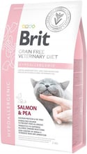 Сухой корм Brit GF Veterinary Diets Cat Hypoallergenic 2 kg для кошек при пищевой непереносимости (8595602528370)